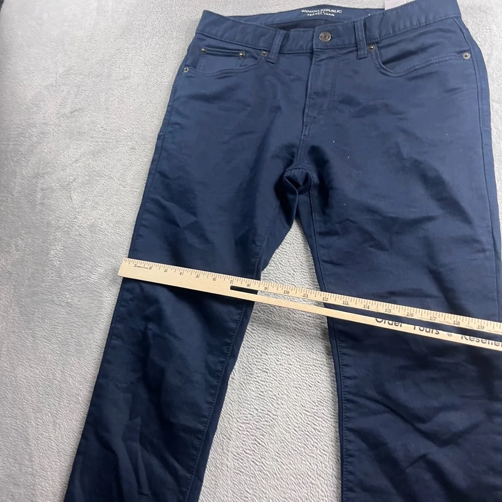Banana Republic‎ Travel Jean Mens 31x30 Slim Fit Navy Blue 5-Pocket Chino Pants